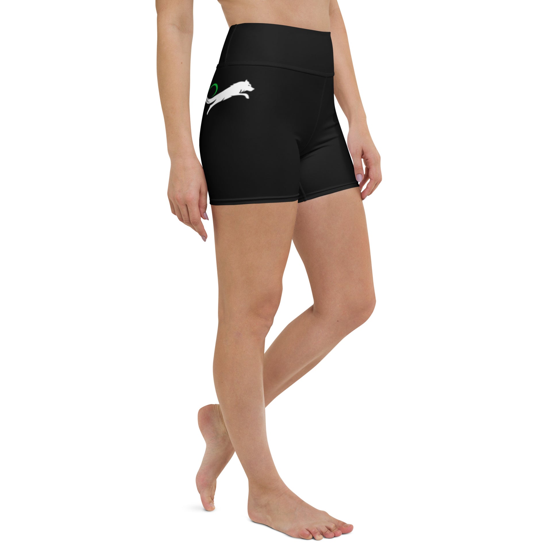Women posing Tribal Lifestyle workout yoga shorts